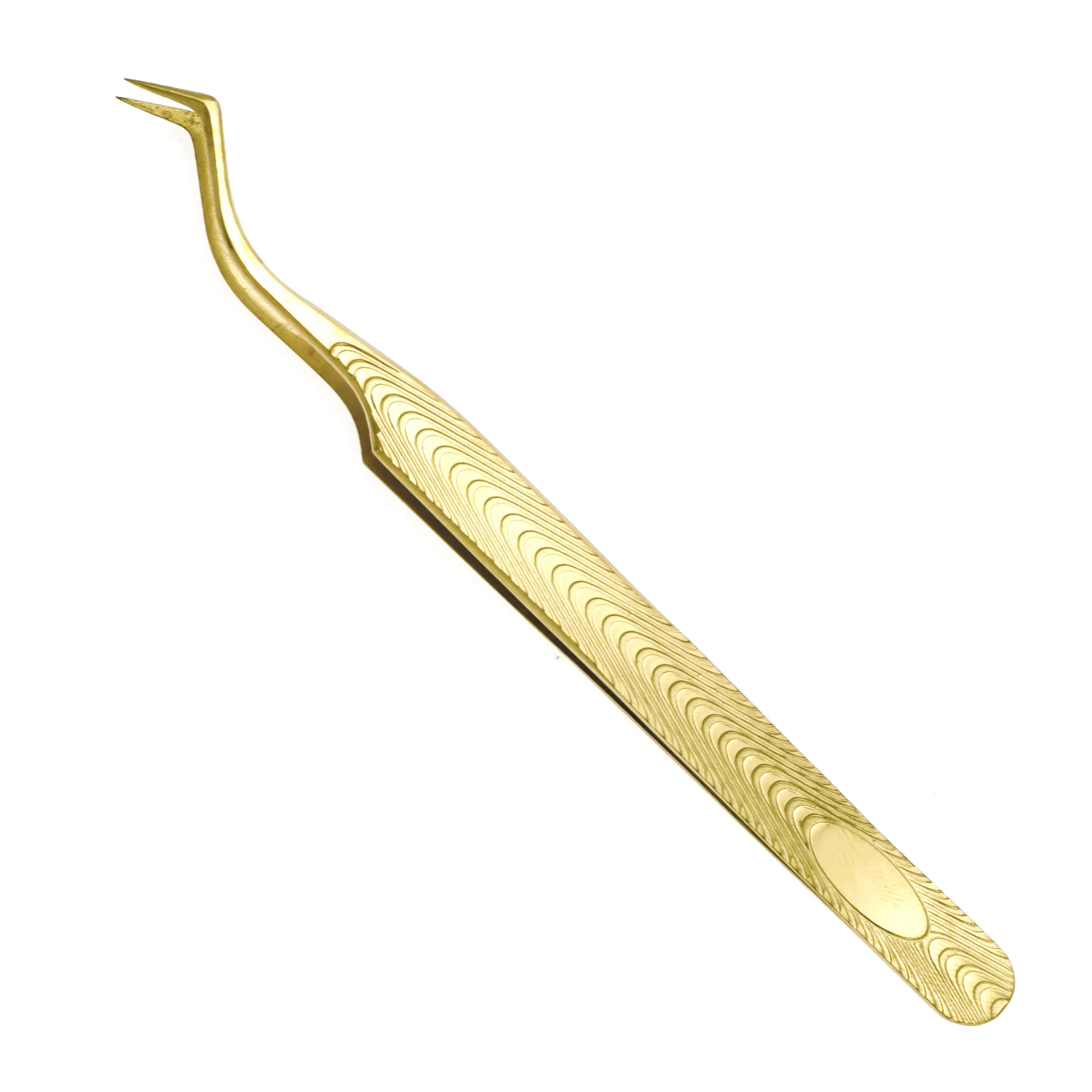 VOCOSTE Women's Portable Phoenix Eyelash Extension Tweezers for Vacation Gold Tone