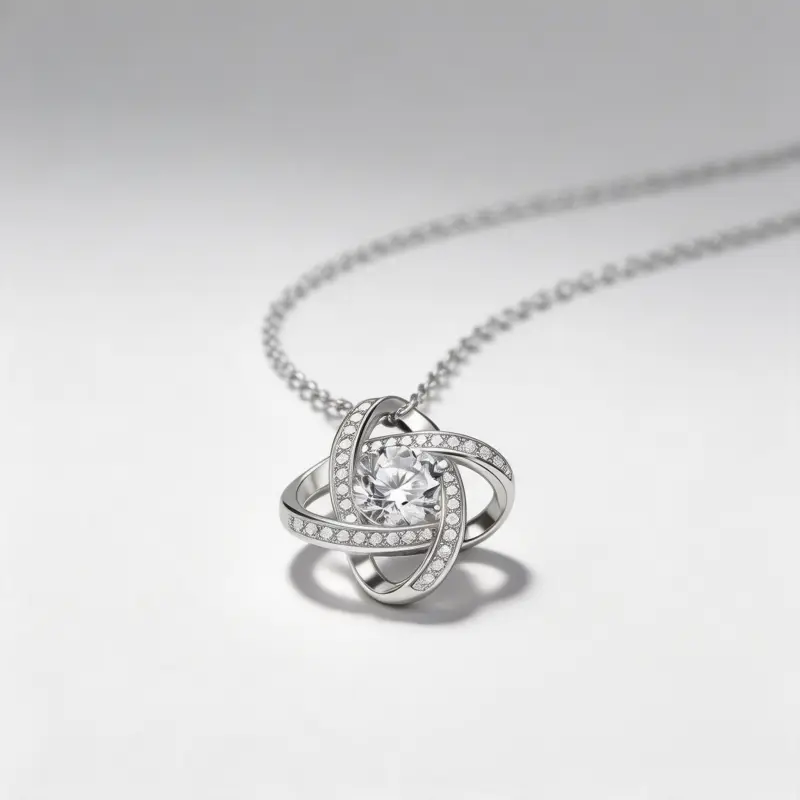 To My Beautiful Mom Necklace with Message Card, Sentimental Love Knot Pendant Jewelry Gift for Mom, Thoughtful Gift Idea for Holiday Birthday Mother’s Day