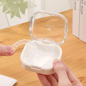 Invisible Orthodontic Retainer Storage Box, Durable Plastic Dental Braces Holder, Oral Care Convenience Organizer, Travel-Friendly