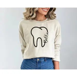 Personalized Dentist Sweatshirt Custom Name, Dental Assistant Sweatshirt, Dental Hygienist, Dental Sweater, Dentist Gifts, Custom Name Dentist Gift
