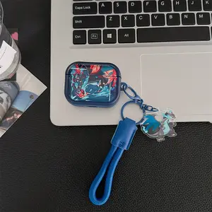 1 cartoon Spitfire Dragon earphone case, cute wireless Bluetooth earphone case, drop resistant, durable and stylish accessory, suitable for AirPods pro3/1/2/3/4/pro/pro2