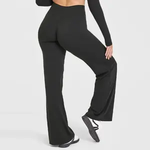 Straight-Leg Pants Sport Trousers Ultra Soft Butter Fabric Women's High Waist Yoga Bottoms GYM Naked Feel Pilates Running