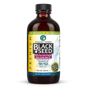 Amazing Herbs Premium Black Seed Oil (8oz), Supplement, Health, Immunity