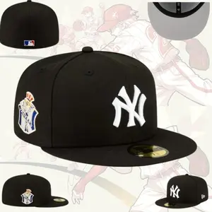 New Era 59FIFTY New York Yankees black Hat Side Patch – Durable material, sharp design, standout detail, size 59.6cm (7 1/2)