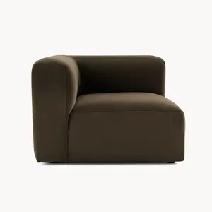 Philo Performance Velvet Low Profile Modular Corner Chair