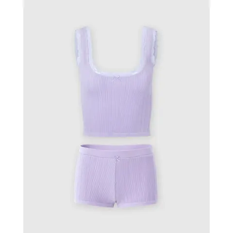 Pointelle Tank & Shortie Set