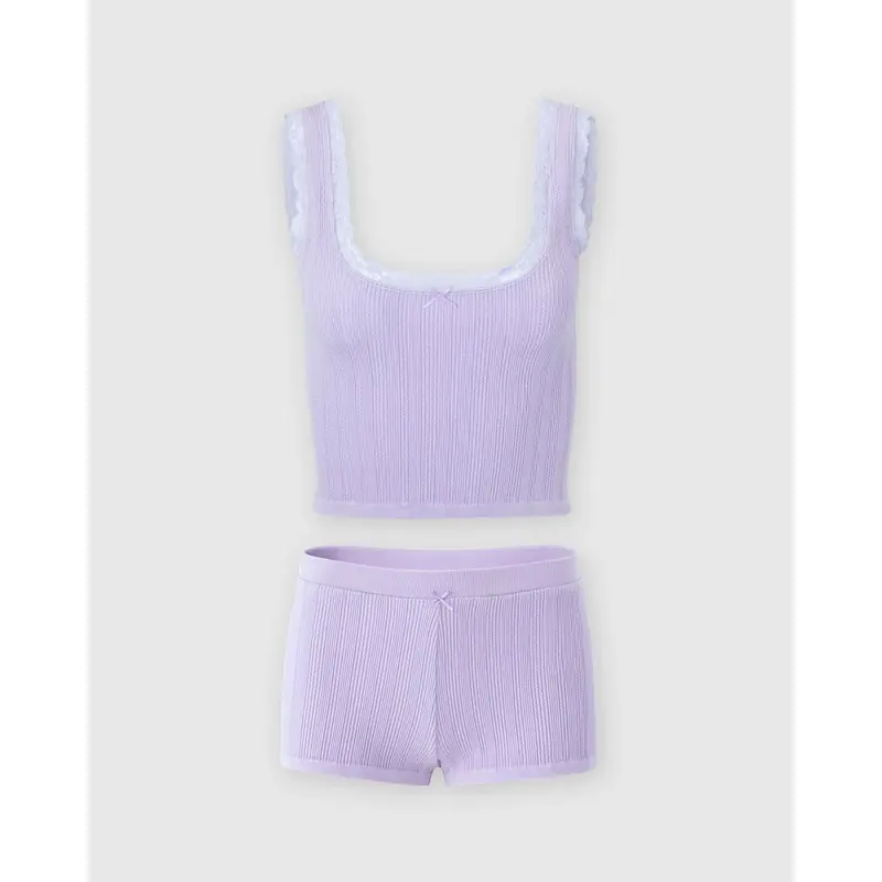 Pointelle Tank & Shortie Set