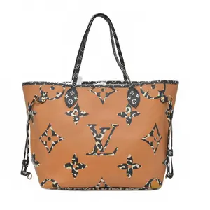 Pre-owned Louis Vuitton canvas Shoulder Bags $2490 2019 Monogram Giant Jungle Neverfull MM GI2139