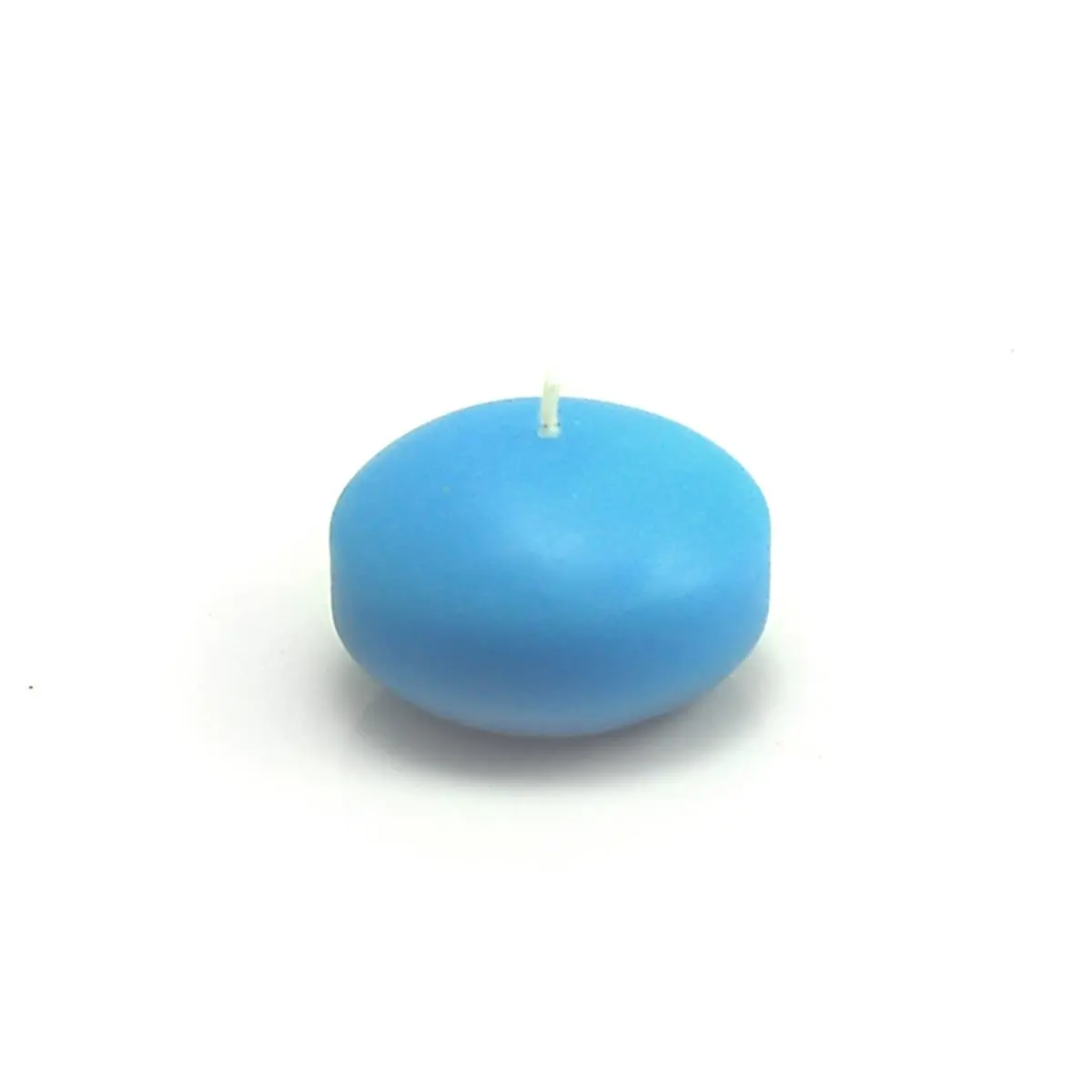 212 MAIN Traditional Handpoured Wax Water Floating Candles - 1.75 in. Round, Unscented, Light Blue Decorative, Long Burn, 24-Piece Box for Camping, Hiking Lights, Decoration, Wedding, Box Set, 24 Pieces, Hiking / Light Outdoor