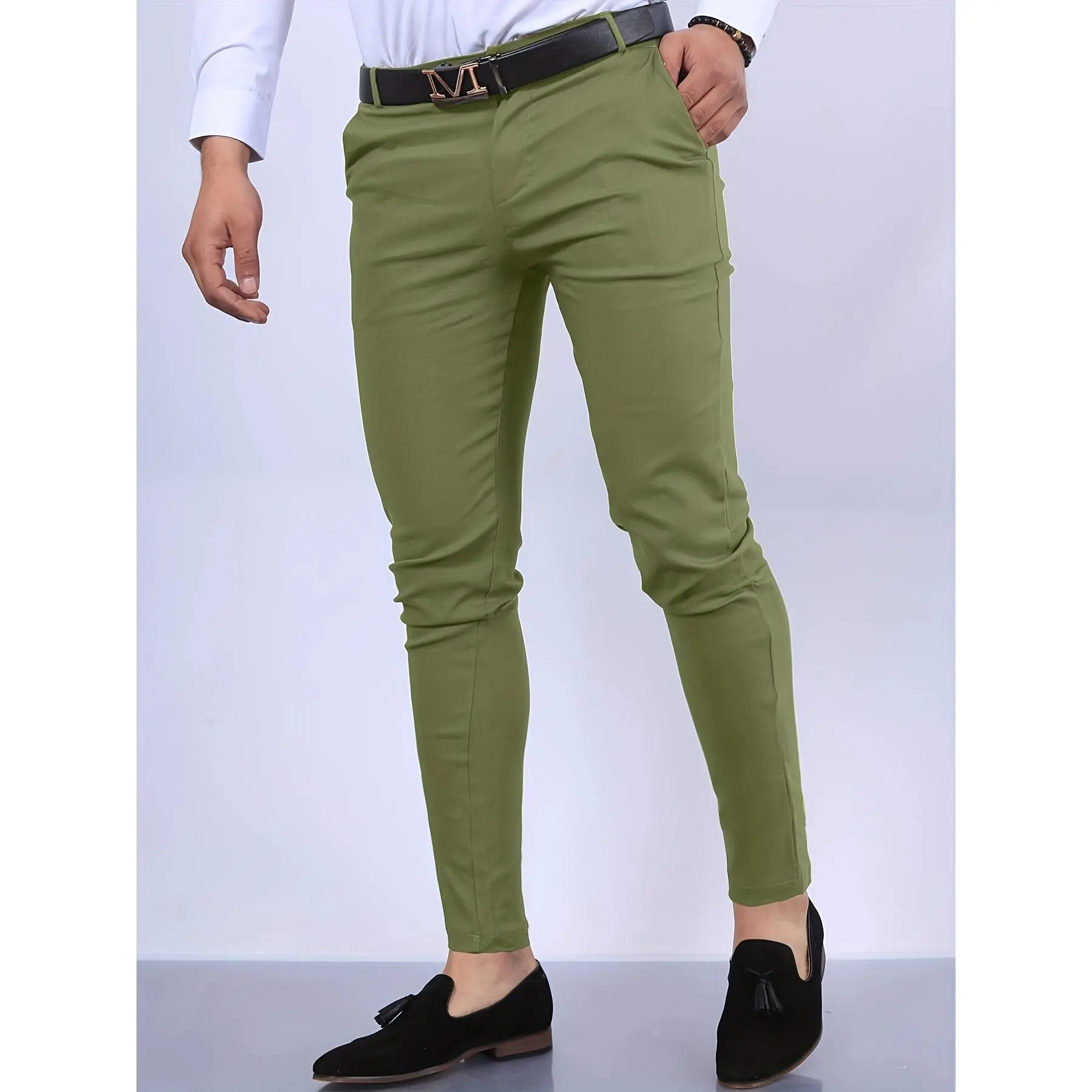 Slim Fit Elegant Slacks, Men's Casual Vintage Style Slightly Stretch Dress Pants For All Seasons Business Banquet Dinner, Old Money Style - TikTok Shop Slim Fit Elegant Slacks, Men's Casual Vintage Style Slightly Stretch Dress Pants For All Seasons Business Banquet Dinner, Old Money Style - TikTok Shop
