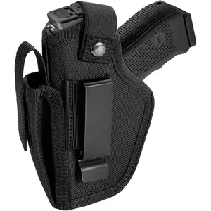 Pistol holsters (for 9mm, .380, and .45ACP pistols), IWB/OWB concealed carry holsters with magazine pouches for men and women, ambidextrous concealed carry (CCW) holsters (fit Glock, Smith & Wesson M&P, and SIG Sauer pistols), pistol mounting systems, eve