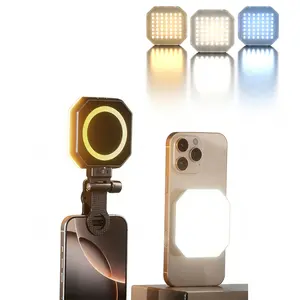 Magnetic Suction Mobile Phone Fill Light, Led Ring Light, Led Selfie Light, High Brightness Photography, Live Camera Video Lighting, Photo Lamp for Shooting