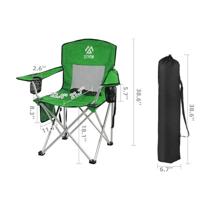 BalanceFrom Canopy Chair Folding Camping Recliner Support with Carrying Bag