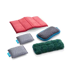 Kitchen Sponge Bundle – Reusable Non-Scratch Scrubbing Pads & Cleaning Pads Set for Kitchen Cleaning