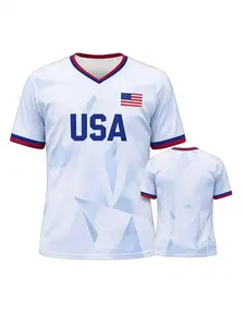 Custom USA Soccer Jersey – Personalized Name & Number Football Shirt | Unisex All-Over Print Sports Jersey