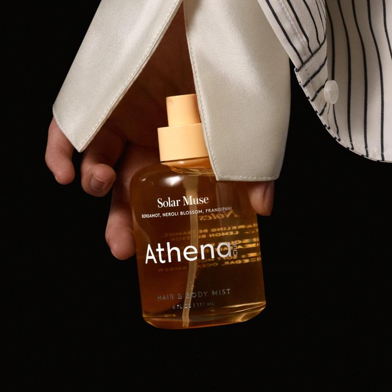 Solar Muse - Athena Club Hair & Body Mist | Fine Fragrance | Lightweight & Layerable | Long-Lasting Wear | Dual-Purpose for Hair + Body