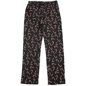 Womens Cotton Flannel Candy Cane Print Winter Pajama Pant 41561