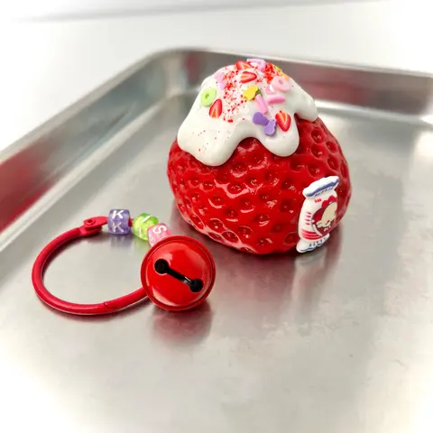 【Buy 3 Get 1 Free】Sauced Big Strawberry Taba Squishy Slime, Food-Grade Silicone Slow-Rise Rebound Fidget Toy, Unisex 10-12 Years Handmade Non-Toxic Sensory Slime, Soft Stress Relief Tear-Resistant Thick Creamy Squeeze Toy, Stress Relief Fidgeting