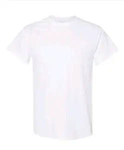 Gildan Men's Heavy Cotton Plain Crew Neck Short Sleeves T-Shirt 5000 Medium Fit