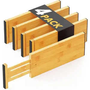 4 Pack 4.65“ High Drawer Organizer