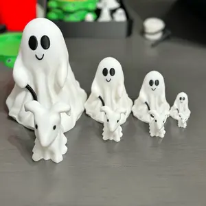 Ghost Walking Dog Figurine Decor - Perfect for Home Office and Gift Giving