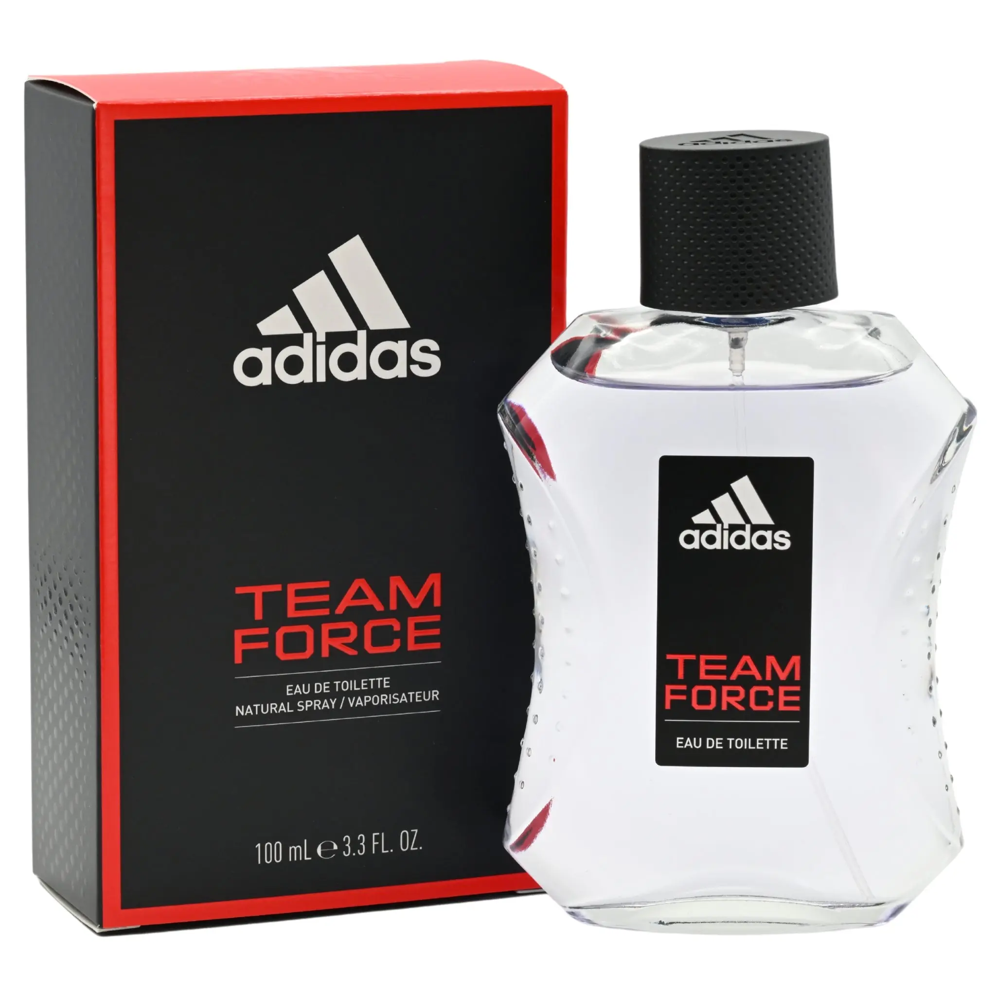 Adidas TEAM FORCE Men's 3.4 fl oz Spray Eau de Toilette - Non-sweet, Citrus, Fruit-flavored, Masculine Spray-on Men's Fragrance, Citrus Woods, Juniper Berry Notes, Refreshing Aroma, New in Box, Non-Sweet Men's Fragrance