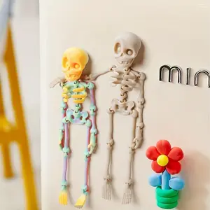 5pcs 3D Printing Horror Skull Statue Ornaments, Gothic Style, Random Colors, Plastic Materials, Home Office Desktop and  Decoration, Halloween Christmas Fun Decorations!