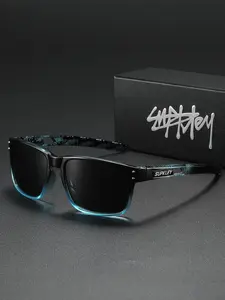 SUPKLEY Lightweight And Casual Men'S Polarizing Sunglasses With Square Frames, Beach And Beach Uv Protection Fashion Accessories, Driving And Hiking To Reduce Glare, Polarized Sunglasses