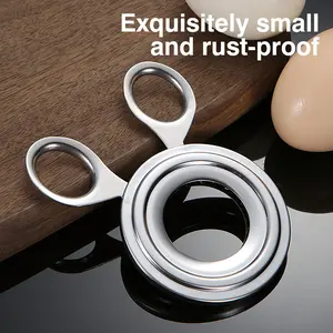 1 Count Stainless Steel Egg Opener Tool , the Tool for Consistent Clean Cuts on Boiled Eggs