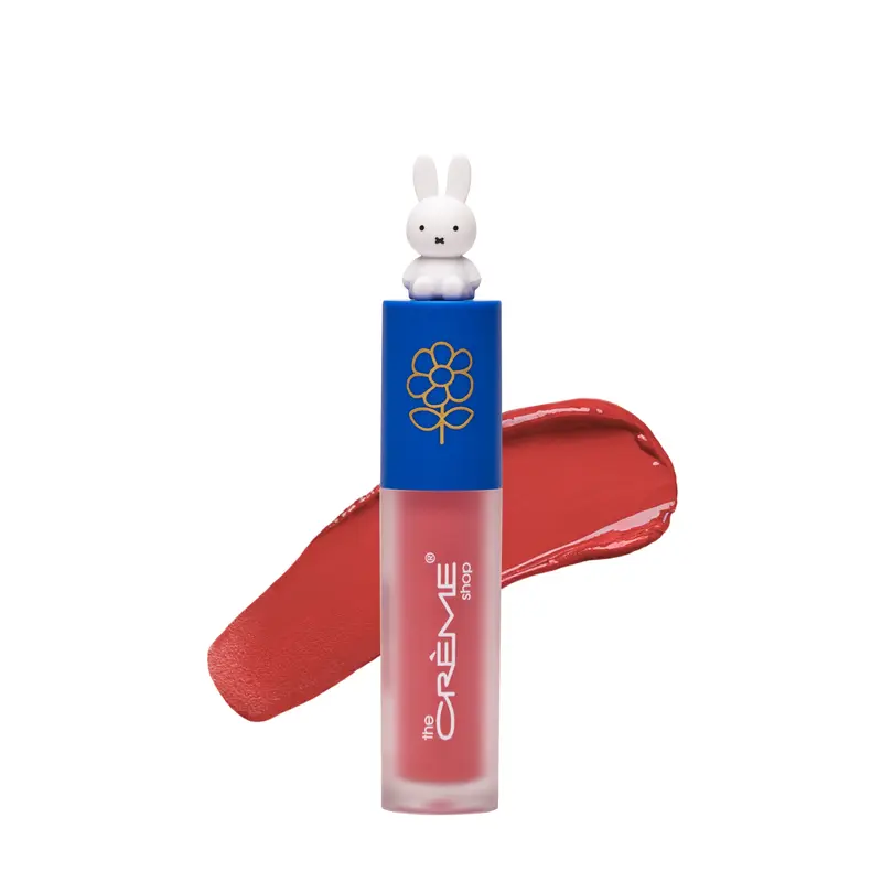 The Crème Shop x Miffy Glossy Lip Stain - Hydrating & Glossy Finish, Infused with Jojoba Oil, 5 Tinted Shades, Korean Beauty, Unique Design