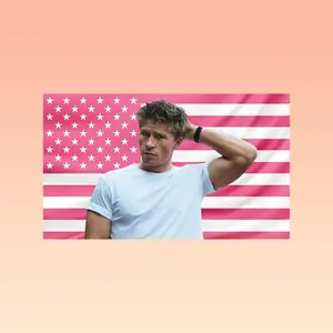 Harry Jowsey Flag, Pink Aesthetic Wall Flag, Too Hot to Handle Flag, Actor Fan Room Decor hot actor wall art tv show tapestry