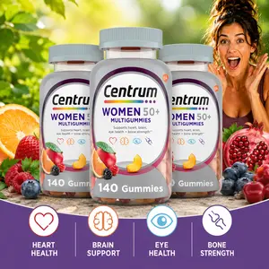 Women's 50+ Multivitamin Gummies, Multivitamin & Multimineral Supplement with Vitamins D3, E, B6 & B12, Assorted Fruit Flavor, 140 Gummies