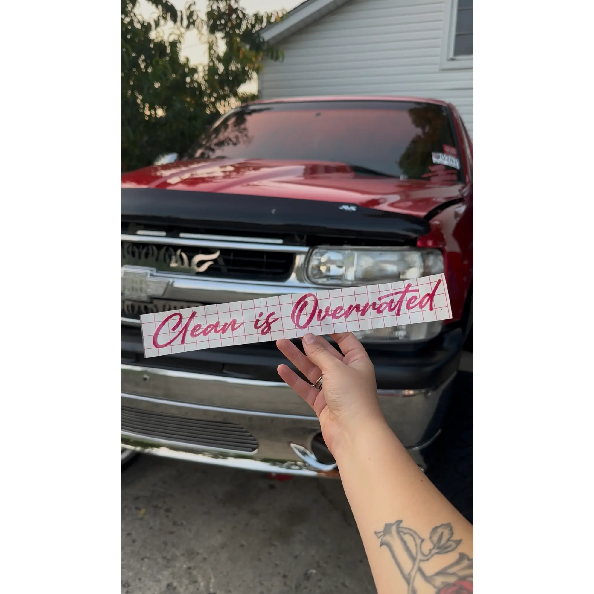 Clean Is Overrated Decal