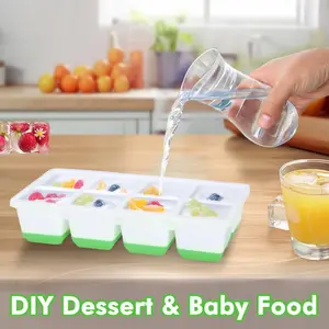 Large Ice Cube Mold Silicone Large Square Ice Cube Tray With Lid Easy To Remove And Stackable Large Ice Cube Tray Suitable For Frozen Cocktail Whiskey Coffee