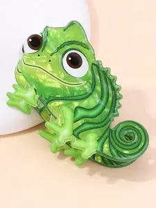 Women's Dinosaur Hair Clips Set, Wavy Claw, Cute Cartoon Animal Design, Elegant All-Season Accessory, Perfect for Daily & Clothing Pairing