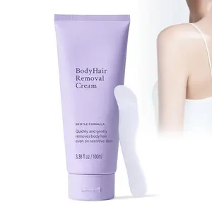 1 Piece Hair Removal Cream, Suitable for Body Use, Unisex, Gentle & Non-Irritating, with Scraper