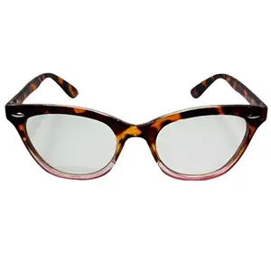 6030 | Tortoise Clear Lens Cateye Glasses - Non Prescription
