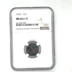 1960 Full Torch Naturally Toned Dime MS65 " Star" Graded By NGC