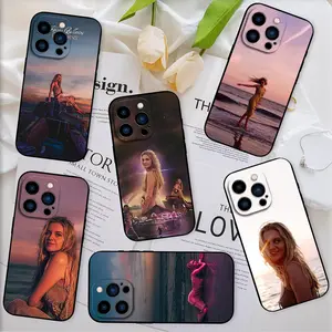 Singer Kelsea Ballerini First Rodeo For iPhone 11 12 13 14 15 16 Pro Max Plus Black Soft Case Shell