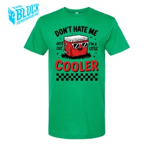 Don't Hate Me Cooler The Block Funny Soft Style Tee Shirt Crewneck Classic