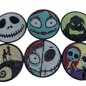 Jack and Sally Six Piece Coaster Set for Kitchen and Dining Tableware