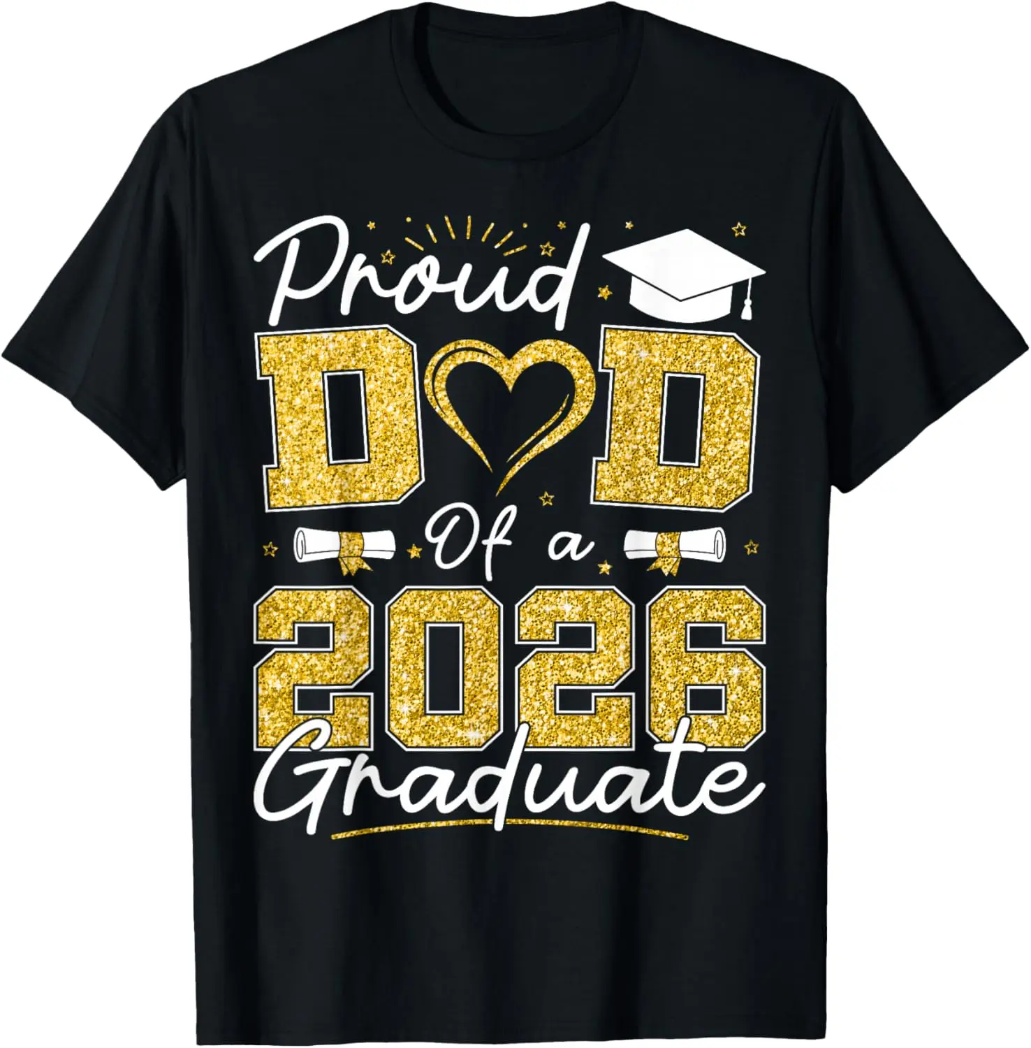Proud Dad of 2026 Graduate Senior 2026 Grad Family T-Shirt