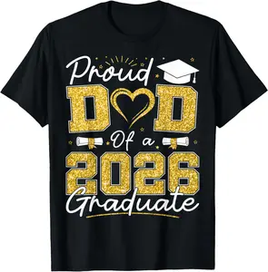Proud Dad of 2026 Graduate Senior 2026 Grad Family T-Shirt