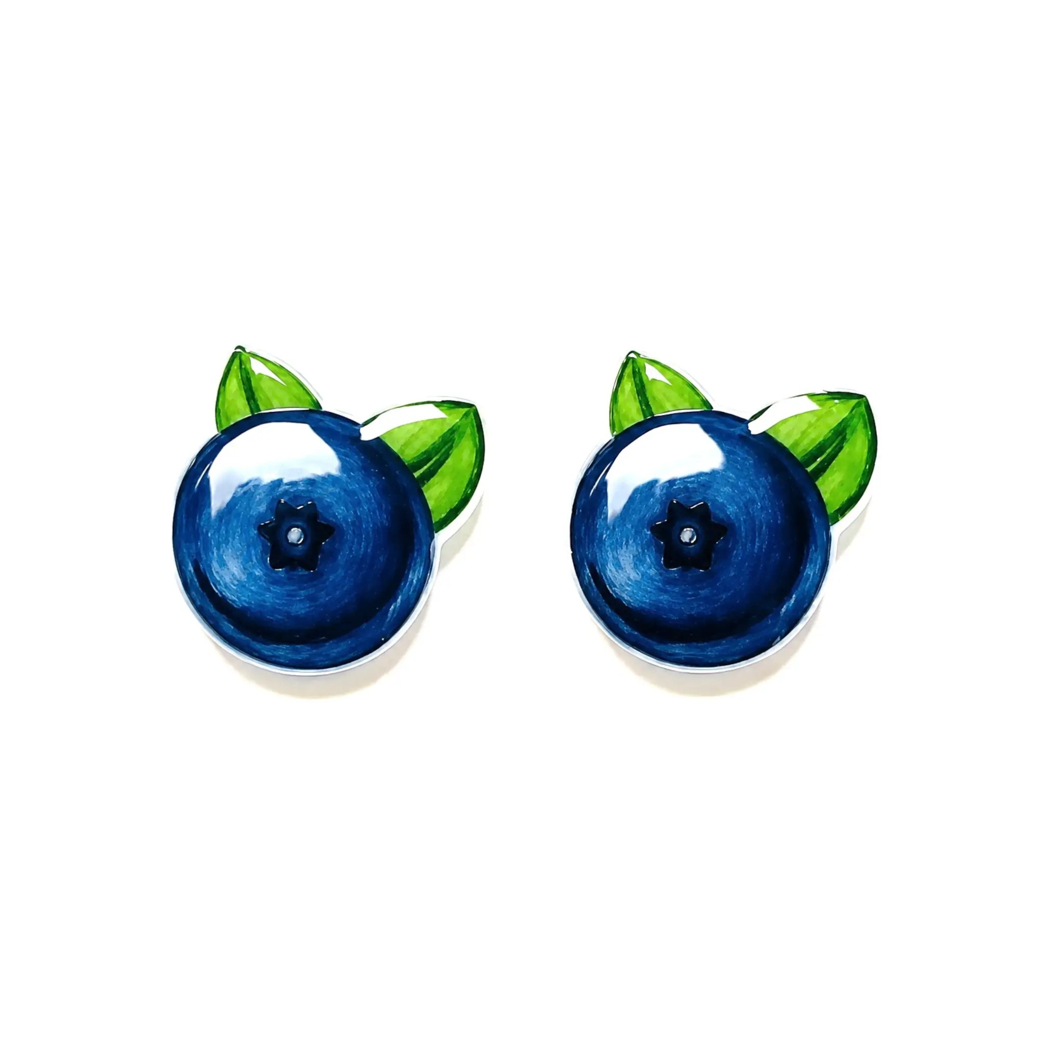 Blueberry Titanium Stud Earrings