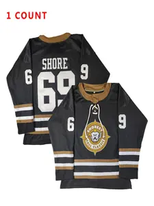 Ice Hockey Shoresy Jersey Number 69, Embroidered Letter and Number, Casual Loose-Fitting Sports Clothing for Fans and Collectors