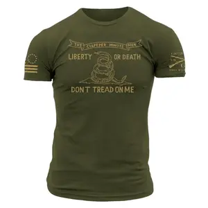 Liberty Or Death Dont Tread On Me Patriotic Snake Graphic Tee Vintage American Freedom Shirt Menswear & Underwear - Men's Tops - T-Shirts