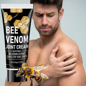 ROZINO Joint Cream 60g - Natural Extract for Joint Care with Ginger & Mint - Lightweight Non-Greasy Formula for Athletes & Seniors - 2.116oz