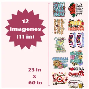 G21 Funny Latina Sayings DTF transfers para PLAYERA/SHIRTS Hot Peel Gang Sheet