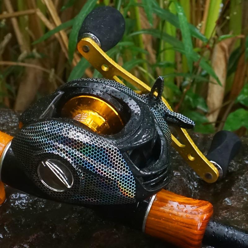 [W] Ultra Lightweight Bait Reel 22 Pounds Max Resistance Saltwater & Freshwater Rotating Fishing Reel with 18+1BB Ball Bearings Magnetic Braking System Ergonomic Handle Smooth Resistance