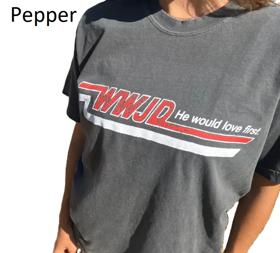 VINTAGE WWJD SKATER COLOR GRAPHIC TEE, Faith Retro Tee, Unisex Menswear Womenswear Top, Casual Streetwear, Trending shirt